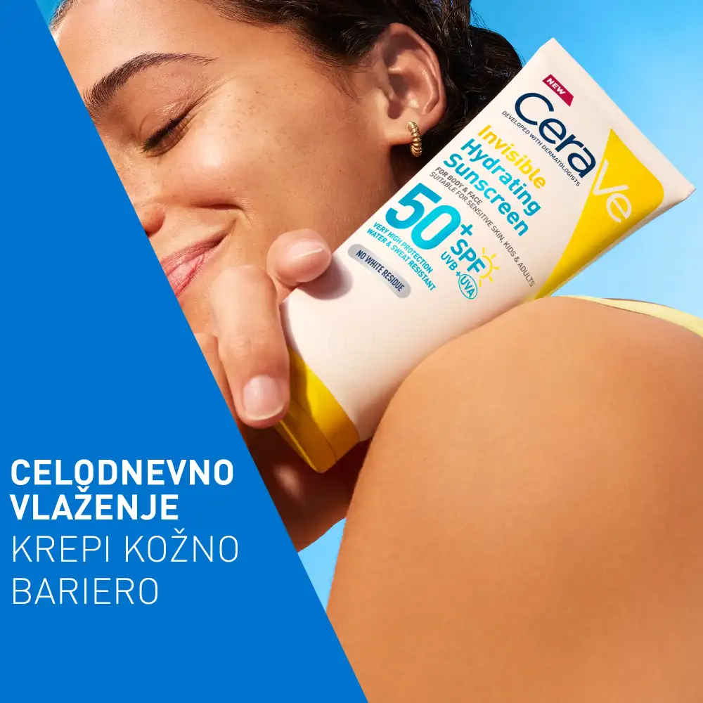 CeraVe Sun, nevidni losjon za zaščito pred soncem - ZF50+ (75 ml)